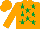 ORANGE, EMERALD GREEN stars