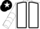 White, Black seams, Black and White chevrons on sleeves, Black cap, White star