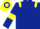 Dark Blue, Yellow epaulettes and armlets, Yellow and Dark Blue hooped cap