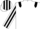 White, Black epaulets, striped sleeves and cap