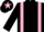 BLACK, pink braces, pink armlet, pink star on cap