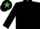 BLACK, black cap, emerald green star