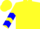 Yellow, Blue 'V', Blue Chevrons on Sleeves