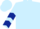 Light Blue, Dark Blue B, Dark Blue Chevrons on Sleeves, Light Blue Cap