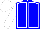 Blue, White Seams, White Sleeves and Cap