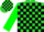 Lime Green and Black Blocks, Green Sleeves