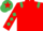 Red, Emerald Green epaulets, Red sleeves, Emerald Green diamonds, Emerald Green cap, Red star