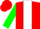 Red, Green Circled White CR, White Stripe on Green Sleeves, Red Cap