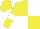 Yellow and White (quartered), Yellow sleeves, White armlets, Yellow cap
