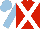 Red, White cross belts, Light Blue sleeves and cap