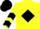 Yellow, Black Diamond Belt, Black Chevrons on Sleeves, Yellow and Black Cap