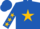 Royal Blue, Gold Star, Gold Stars on Sleeves