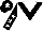 WHITE, BLACK chevron, BLACK sleeves, WHITE stars, BLACK cap, WHITE star