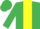 EMERALD GREEN, yellow panel, emerald green cap