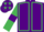 Purple, Emerald Green seams, Emerald Green sleeves, Purple armlets, Purple cap, Emerald Green stars