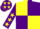 Yellow and Purple (quartered), Purple sleeves, Yellow stars