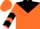 Orange, Black Yoke and M, Black Chevrons on Sleeves, Orange Cap
