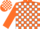 ORANGE & WHITE Blocks,  White 'T' on Orange Slvs