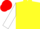 YELLOW, white sleeves, red cap