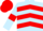 Light Blue, Red chevrons, armlets and cap