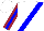 White, Maroon and Blue Sash, Maroon and Blue Stripe on Sleeves