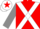 Red, White cross belts, Grey sleeves, White cap, Red star