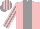 Pink, Grey stripe, Grey and Pink striped sleeves and cap