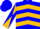 Blue, Gold Chevrons, Gold And Blue Diagonal Quartered Sleeves