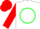 White, Green Circle, Red 'P', Red Sleeves, Green Circle, Red Cap