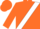 ORANGE & GREEN Halves, White Sash