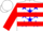 White, Blue Stars, Red Hoops on Sleeves