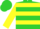 Lime Green, Black Circled N, Pink & Yellow Hoops, Pink & Yellow Bars on sleeves