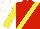 RED, yellow sash & sleeves, white cap