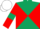 Dark Green and Red diabolo, Red sleeves, Dark Green armlets, White cap