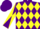 PURPLE and YELLOW diamonds, diabolo on sleeves