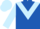 ROYAL BLUE, light blue chevron & sleeves, light blue cap