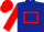 Dark Blue, Red hollow box, sleeves and cap