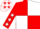 Red and White (quartered), Red sleeves, White stars