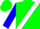 GREEN, White Sash, Blue Slvs