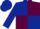 Dark Blue and Maroon (quartered), Dark Blue sleeves and cap