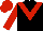 Black, Red chevron, sleeves and cap