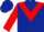 Dark Blue, Red chevron and sleeves