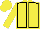 Yellow, Black seams, Yellow cap