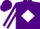 Purple, White Diamond Belt, White Stripe on Sleeves, Purple Cap