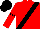 Crimson, Black Sash, Black Diamond Hoop on Sleeves, Black Cap