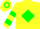 Yellow, Green Diamond Hoop