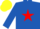 ROYAL BLUE, red star, yellow cap