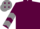 Maroon, Grey chevrons on sleeves, Grey cap, Maroon diamonds