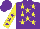 Purple, Yellow Stars, Purple Stars on Yellow Sleeves