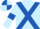 Light Blue, Royal Blue cross belts and armlets, quartered cap